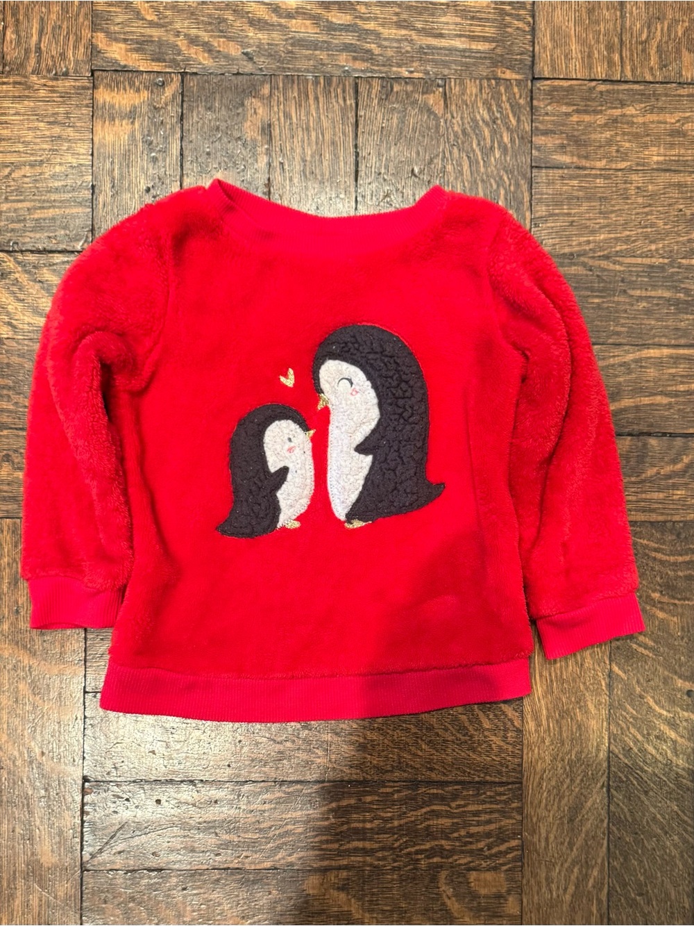 Jumping Beans Cute Red Penguin Sweatshirt Size 18M